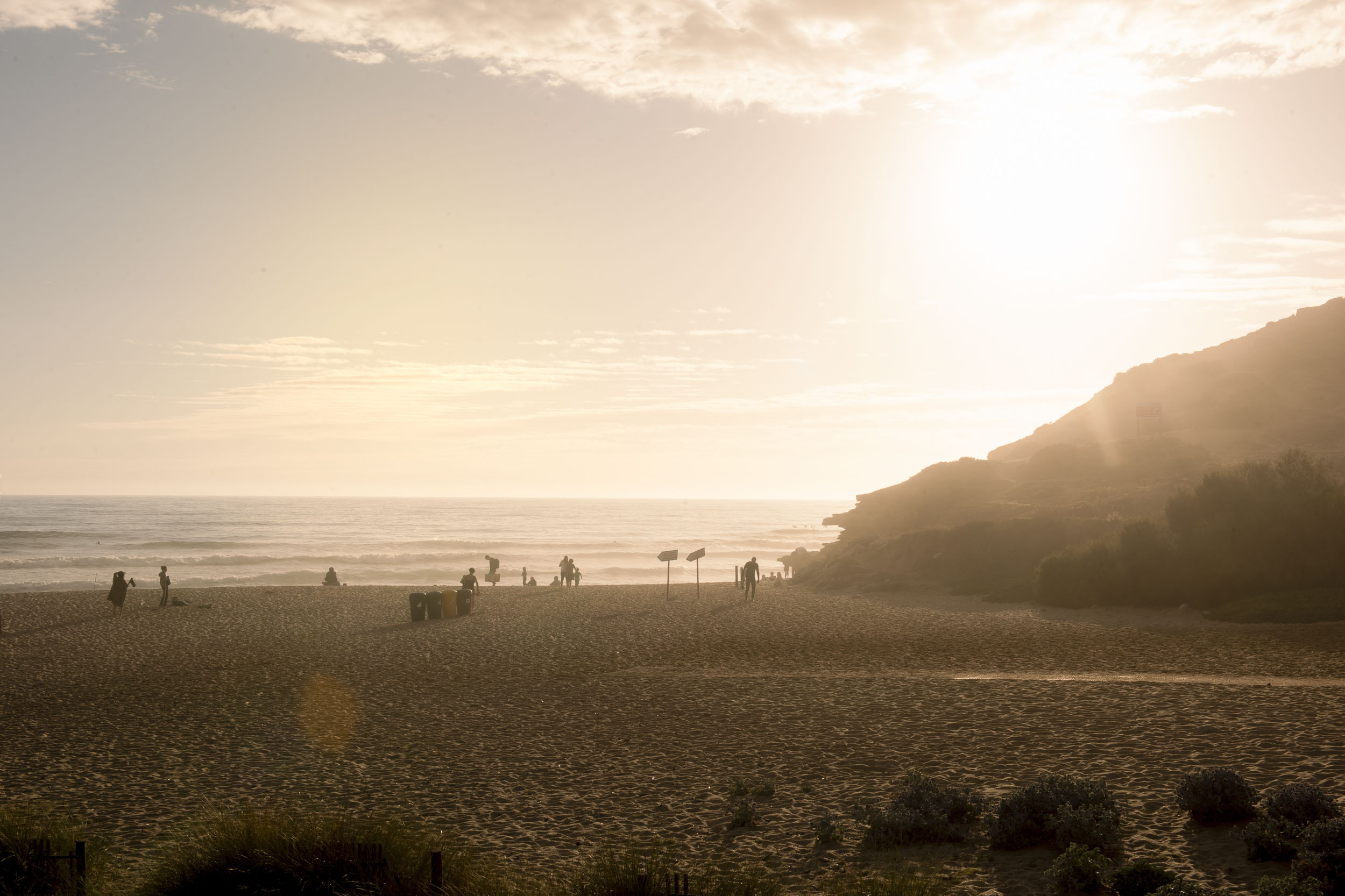 Late afternoon on the beach at Ribeira D'Ilhas